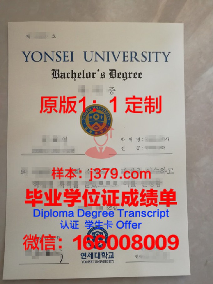 延世大学毕业证图片样本(延世大学毕业典礼)