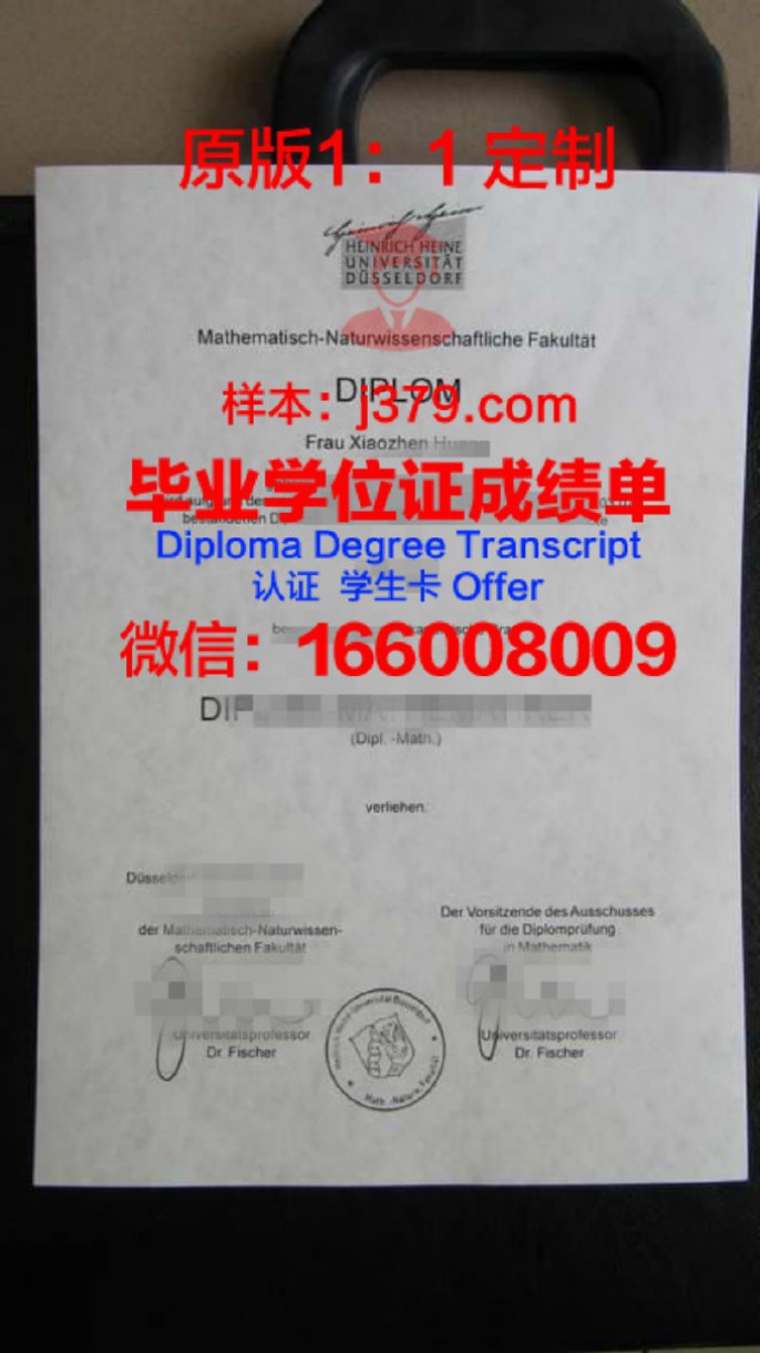 杜塞尔多夫大学毕业证图片University of Dusseldorf Diploma