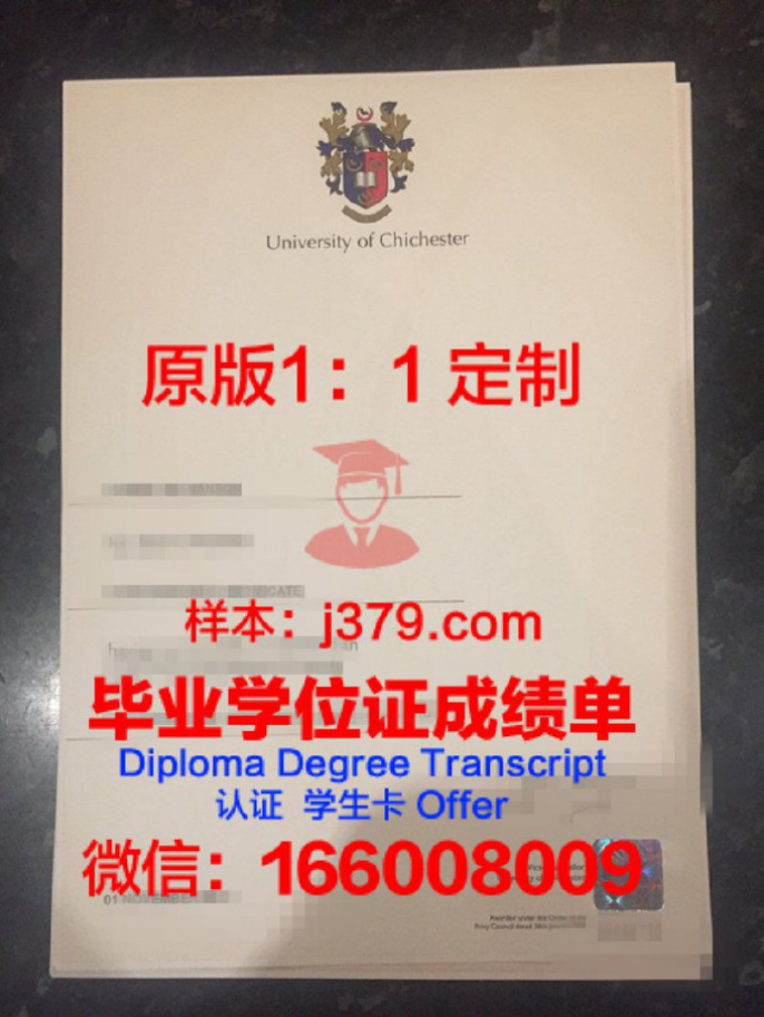 奇切斯特学院毕业证模板 Chichester College Diploma