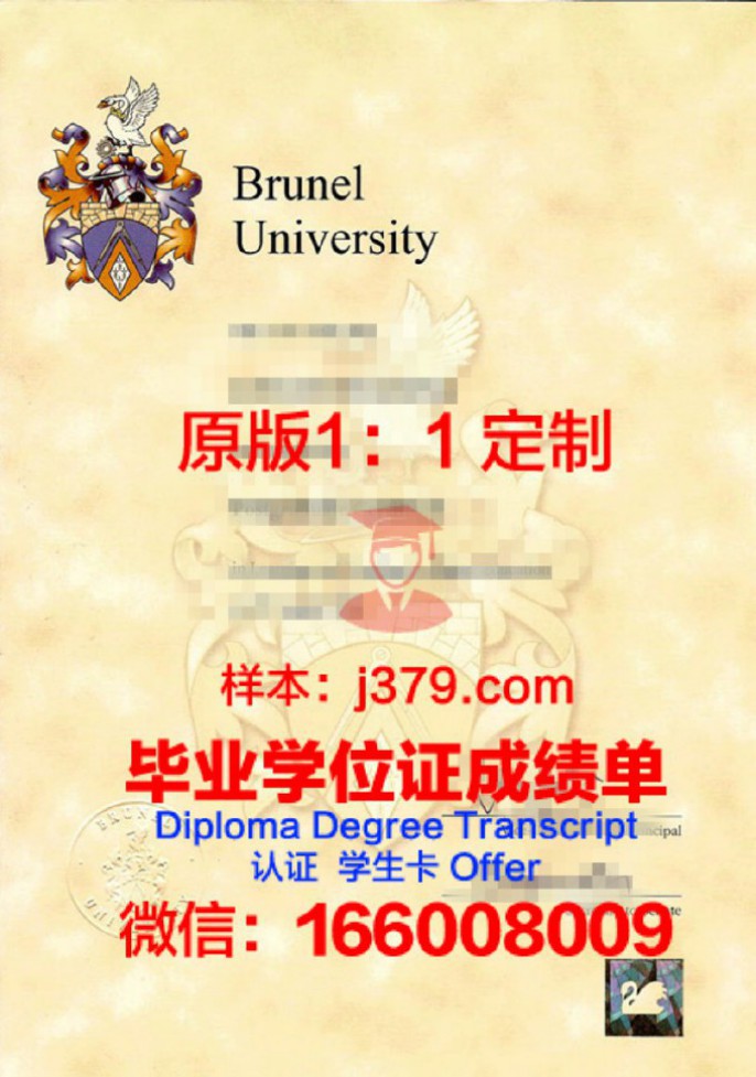 布鲁内耳大学毕业证成绩单 Brunel University diploma