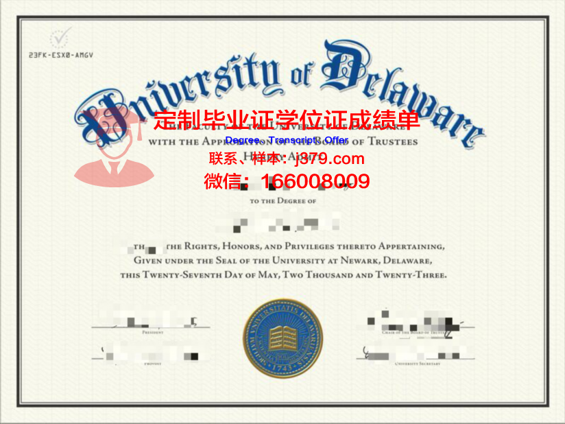 特拉华大学 diploma 毕业证