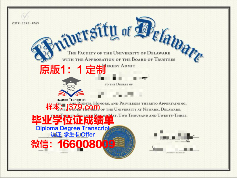 特拉华大学毕业证样本(特拉华大学回国就业咋样)