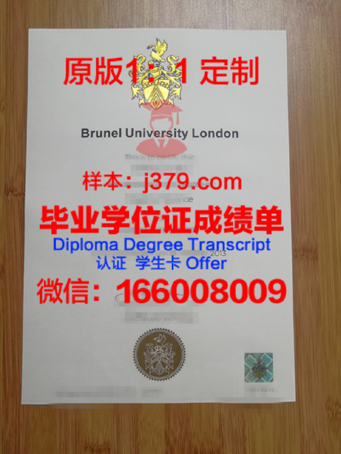 布鲁内耳大学毕业证成绩单 Brunel University diploma