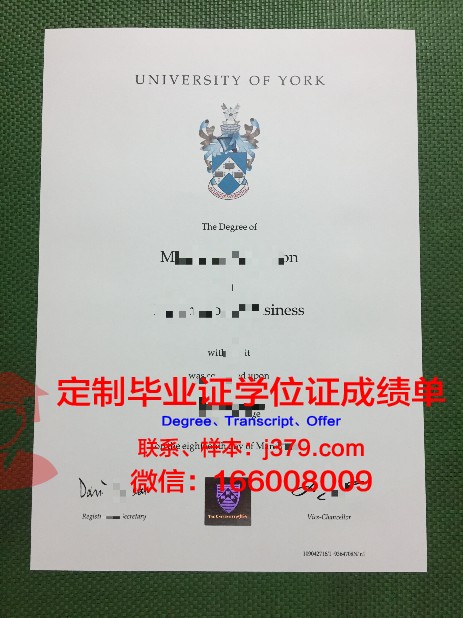 约克全球商务专门学校毕业证长什么样(约克商学院世界排名)