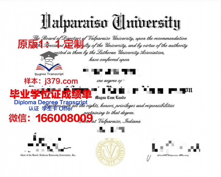 瓦尔帕莱索天主大学毕业证外壳