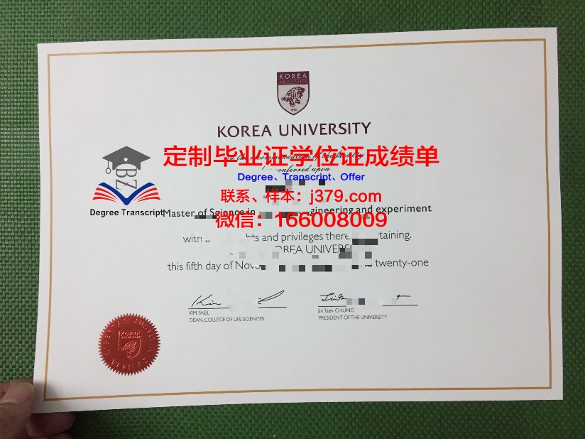 韩国航空大学毕业证模板(韩国大学毕业证样本)