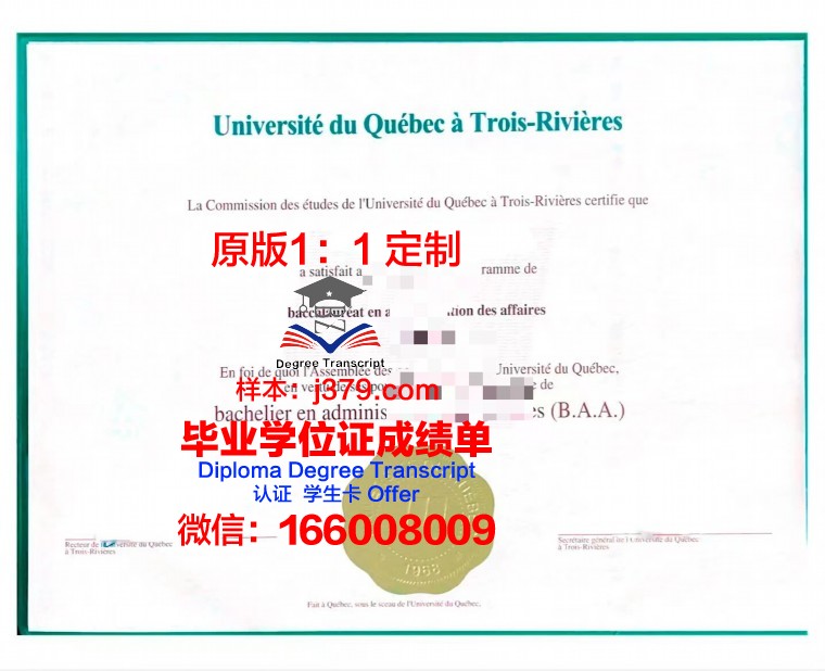 魁北克大学工程师学院毕业证图片