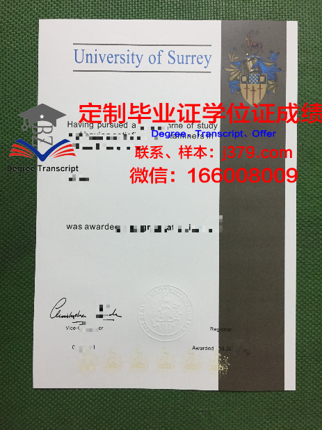 沙卡里姆国立大学毕业证书原件(萨里大学毕业证)